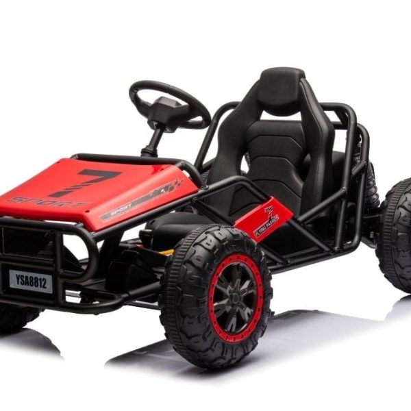 24 Volt Elektrische Kinderbuggy, Rubberen Banden, Kunstleder Zitje!