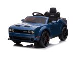 Dodge Challenger Srt, 12 Volt Elektrische Kinderauto, Leder Zitje, Rubberen Banden, Kinder Accu Auto!