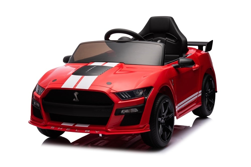 ford-mustang-gt500-accu-toys-voertuig-auto-kinder.jpg Ford Mustang Gt500,12 Volt Elektrische Kinderauto Met Rubberen Banden, Leder Zitje En Meer! - Afbeelding 1