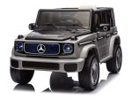 Mercedes Benz Eqg, 12 Volt Elektrische Kinderauto Met Rubberen Banden, Leder Zitje En Meer!