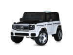 Mercedes Benz Eqg, 12 Volt Elektrische Kinderauto Met Rubberen Banden, Leder Zitje En Meer!