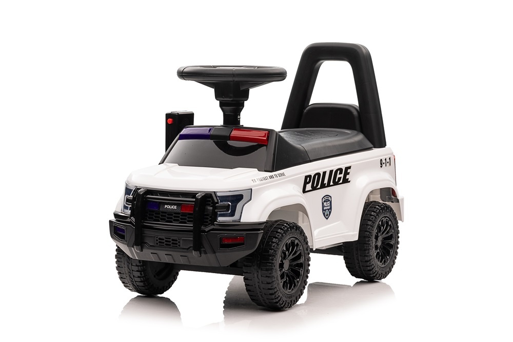 qls933-police-foot-to-floor-ride-on-car-walking-ca.jpg Politie Loopauto Met Sirene Lichten En Een Echte Walkie Talkie - Afbeelding 1
