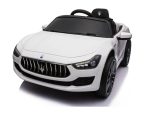Maserati Ghibli, 12V Elektrische Kinderauto, Rubberen Banden, Leder Zitje.