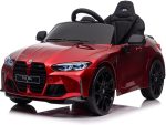 Bmw M4, 12 Volt Elektrische Kinderauto, Leder Zitje, Rubberen Banden, Kinder Accu Auto!